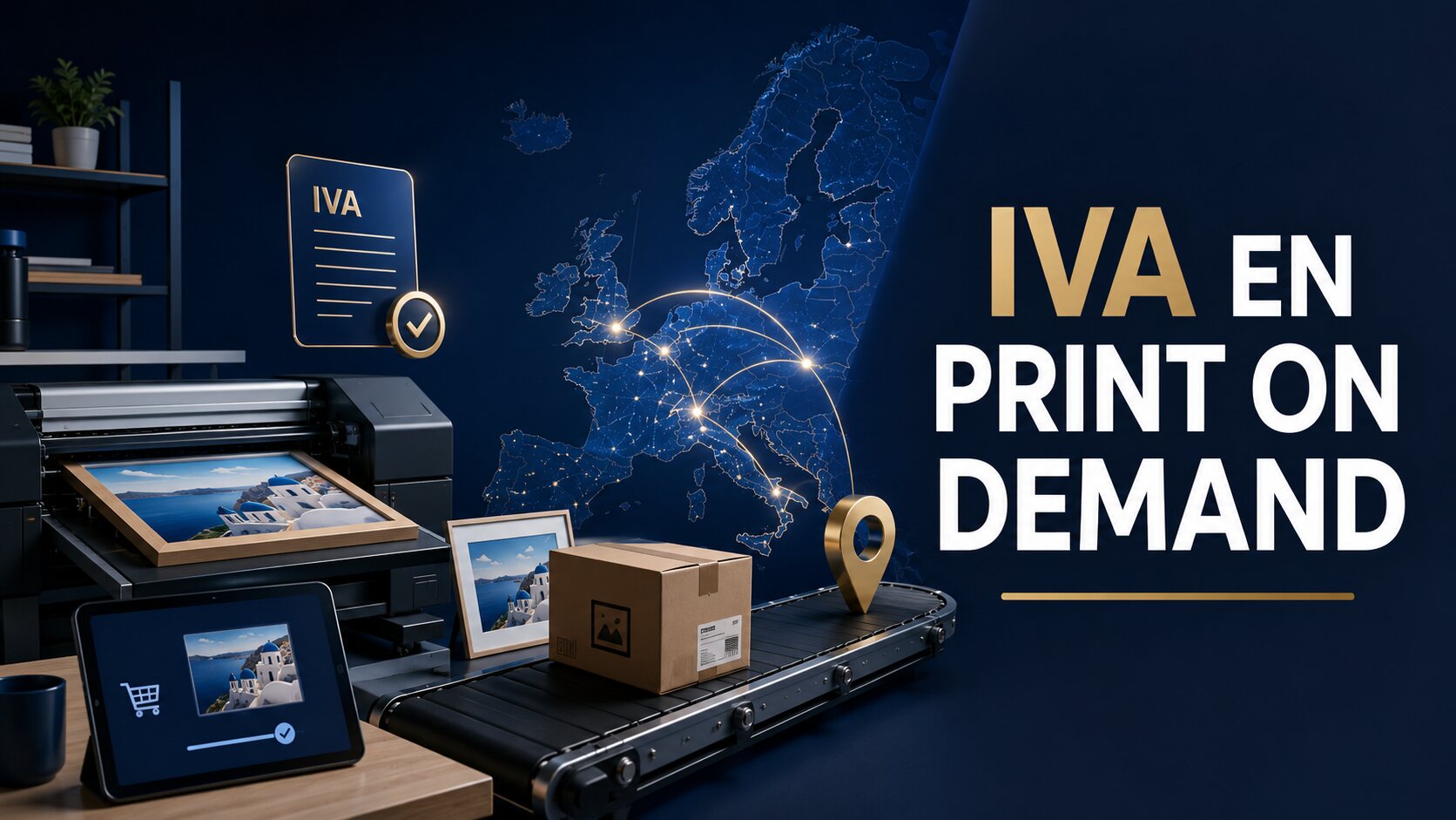 IVA en print on demand en Europa: cuándo necesitas OSS y registros locales